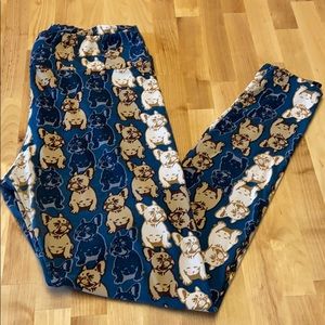 Unicorn French Bulldog LulaRoe TC Leggings